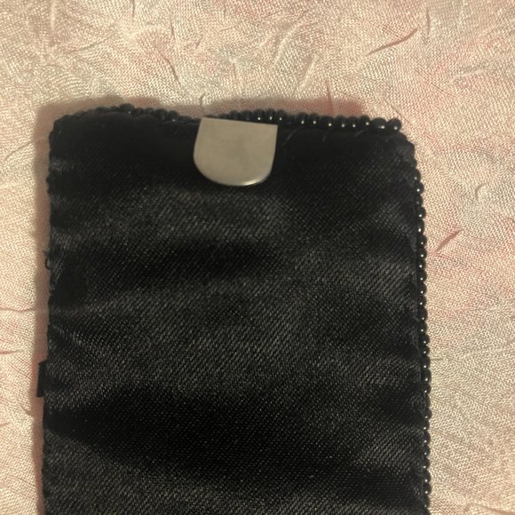 Vintage Black Beaded Dress Belt with Plastic Beads & Sequins with Hook Closure - Picture 9 of 14